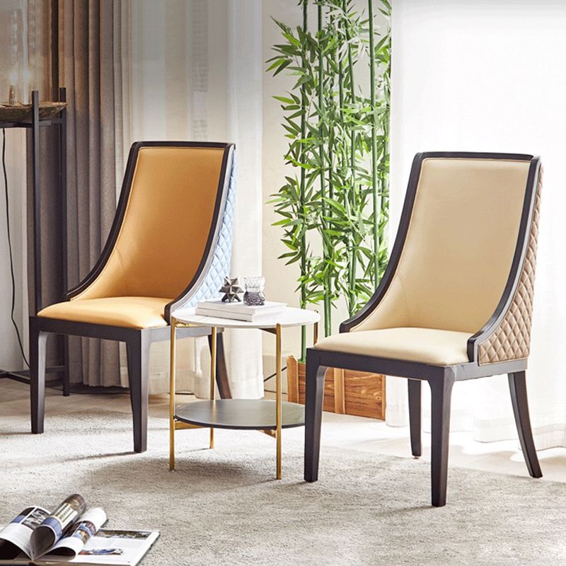 Traditional Armless Dining Chairs Upholstered Dining Accent Chair