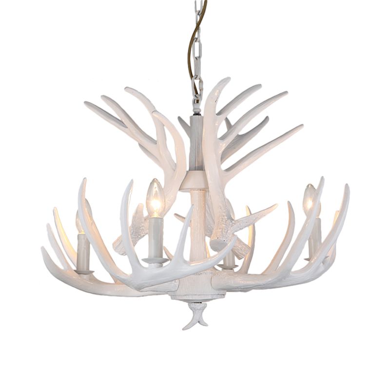 Lampe à lustre à bougie résine
