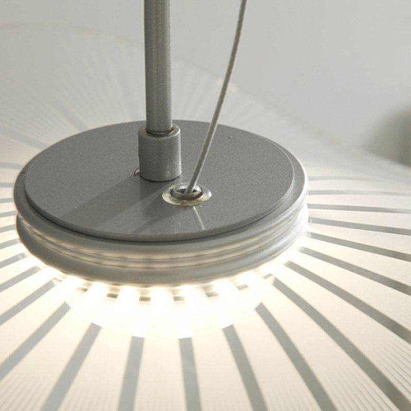 1 lumière géométrique suspendu au plafond de style moderne suspendu en métal