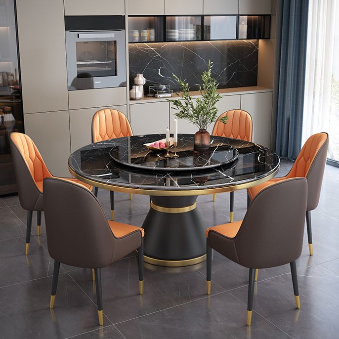 Contemporary Dining Table Pedestal Table for Home Kitchen Dinner