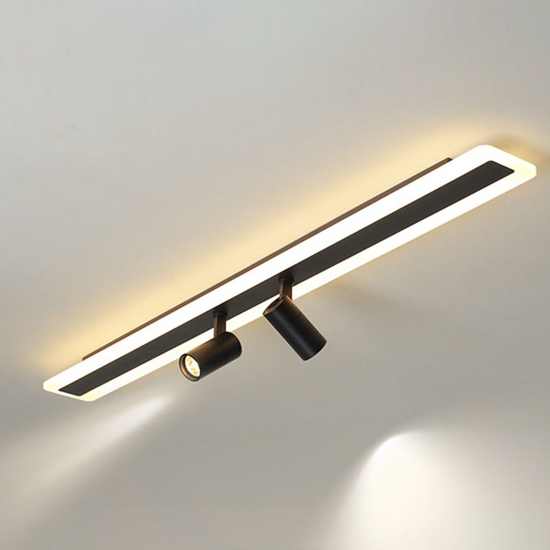 Minimalisme Semi Track Light Armatuur Inbouwplafondlamp voor kledingwinkel