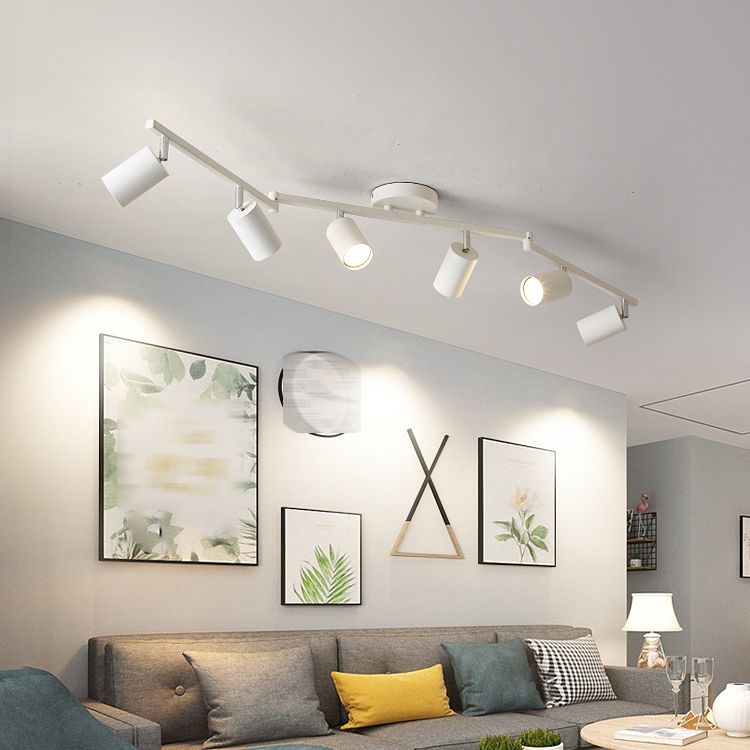 Cylinder Flush Mount Contemporary Metal Flush Ceiling Light Fixture