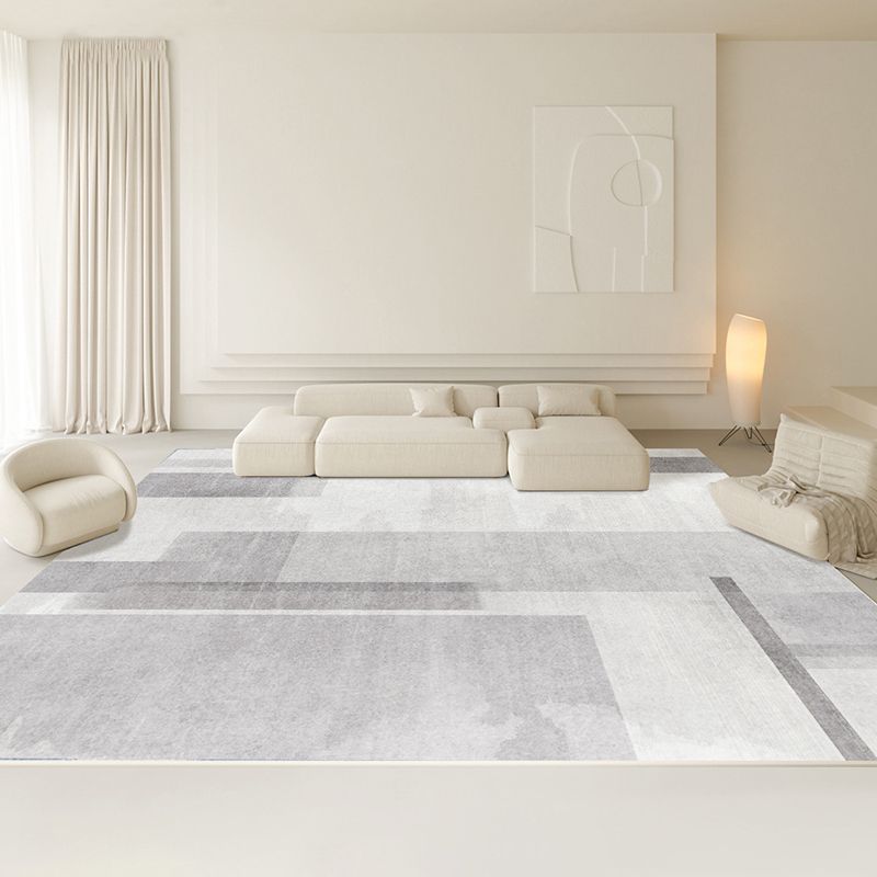 Abstract Gradient Color Rug Polyester Indoor Rug Non-slip Carpet for Living Room and Bedroom