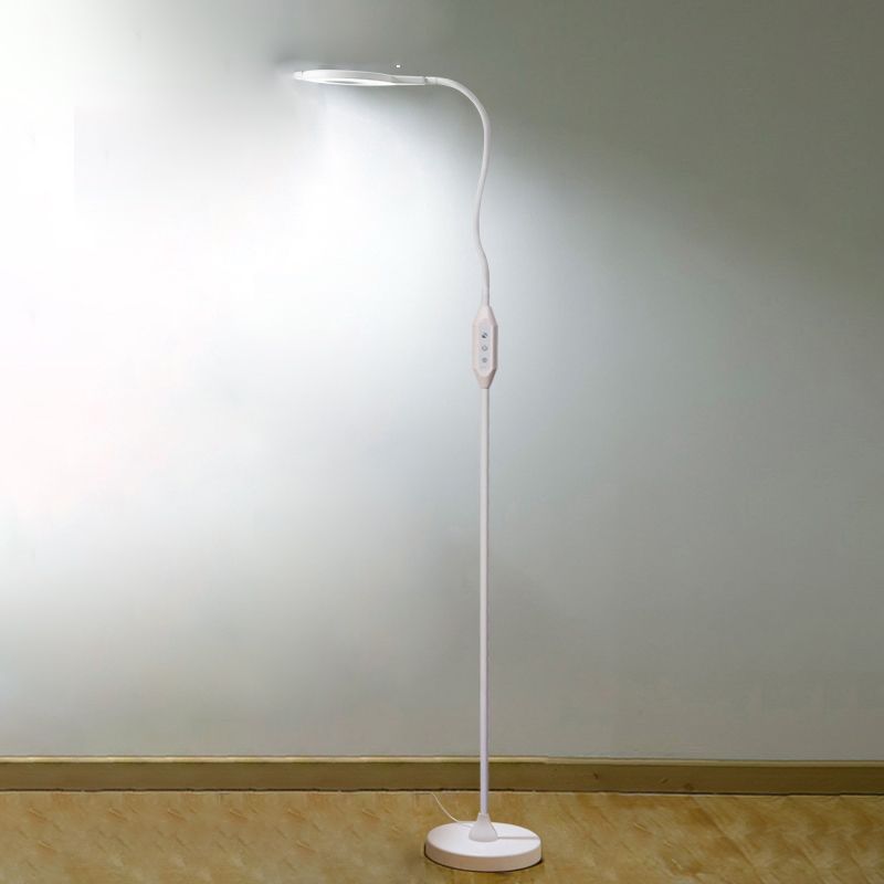 Contemporary Linear Floor Lamp Metal 1 Light LED Floor Light for Living Room