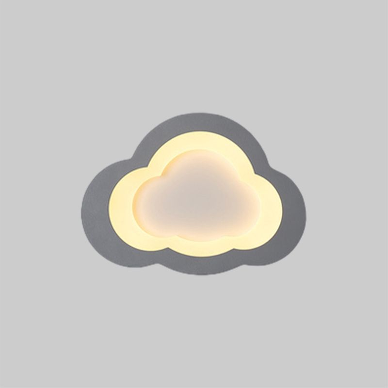 Preciosa nube, luz empotrada en el techo, luz LED acrílica moderna de montaje empotrado para sala de juegos