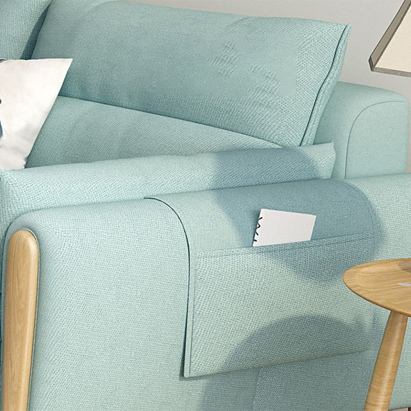 34.64 " H Cotton Blend Square Arm Sofa & Chaise for Living Room