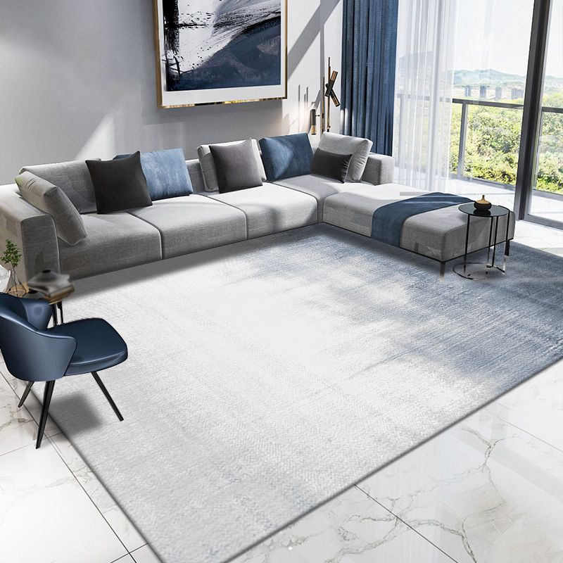 Gray Abstract Pattern Rug Blending Modern Rug Washable Area Rug for Home Decor