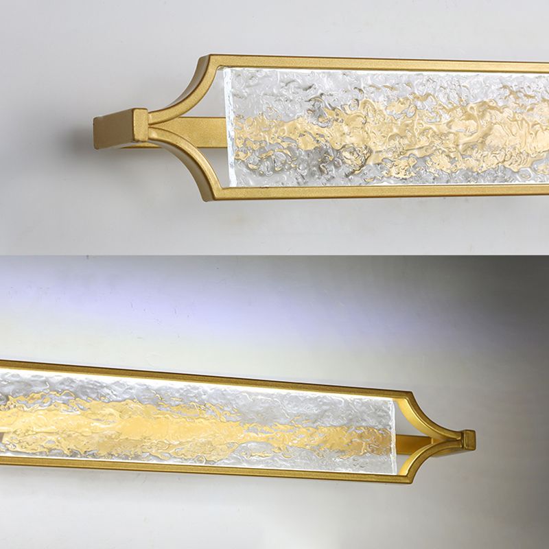 Modern Gold Mirror Lamp Acrylic Vanity Wall Light Fixture for Bathroom
