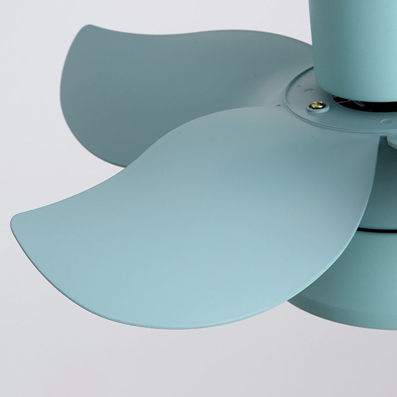 Metal Ceiling Fan Light Modern Style 1 Light Ceiling Fan Light for Children's Room