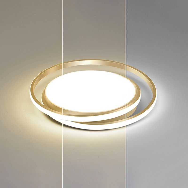 Circle Ring Flush Light Fixtures Modern Simplicity Acrylic Ceiling Light Fixture for Bedroom