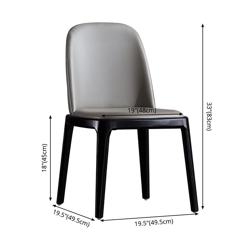 Chaise rembourrée de style contemporain de 16 po de large, chaise Parsons pour la maison