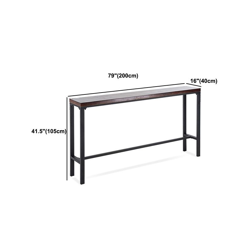 1/6/11 Pieces Industrial Rectangular Pub Table Set Solid Wood Counter Table Set
