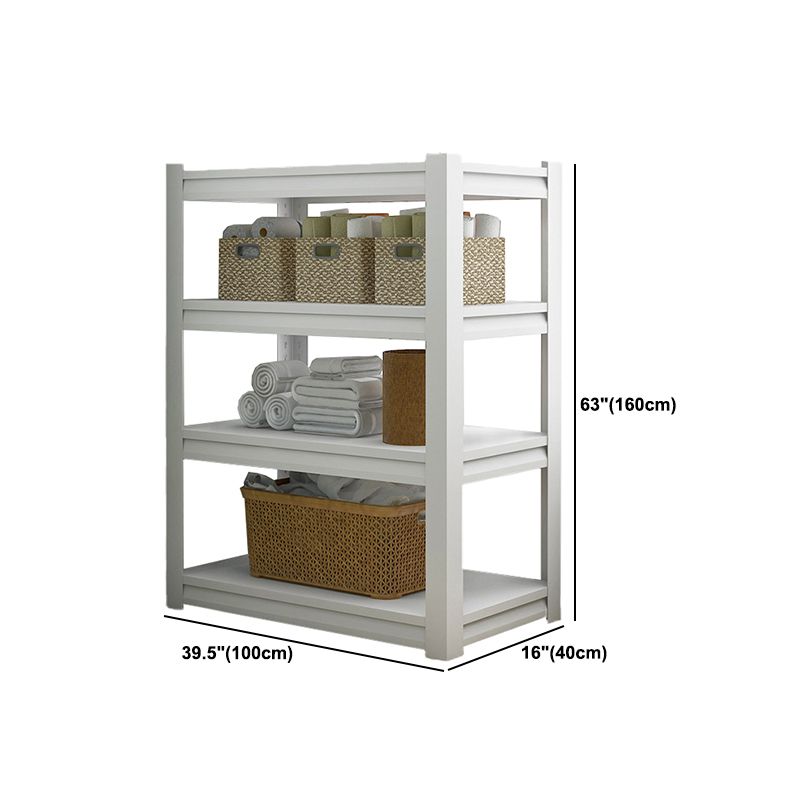 Open Metal Bookshelf Modern Home Office Rectangular Bookcase