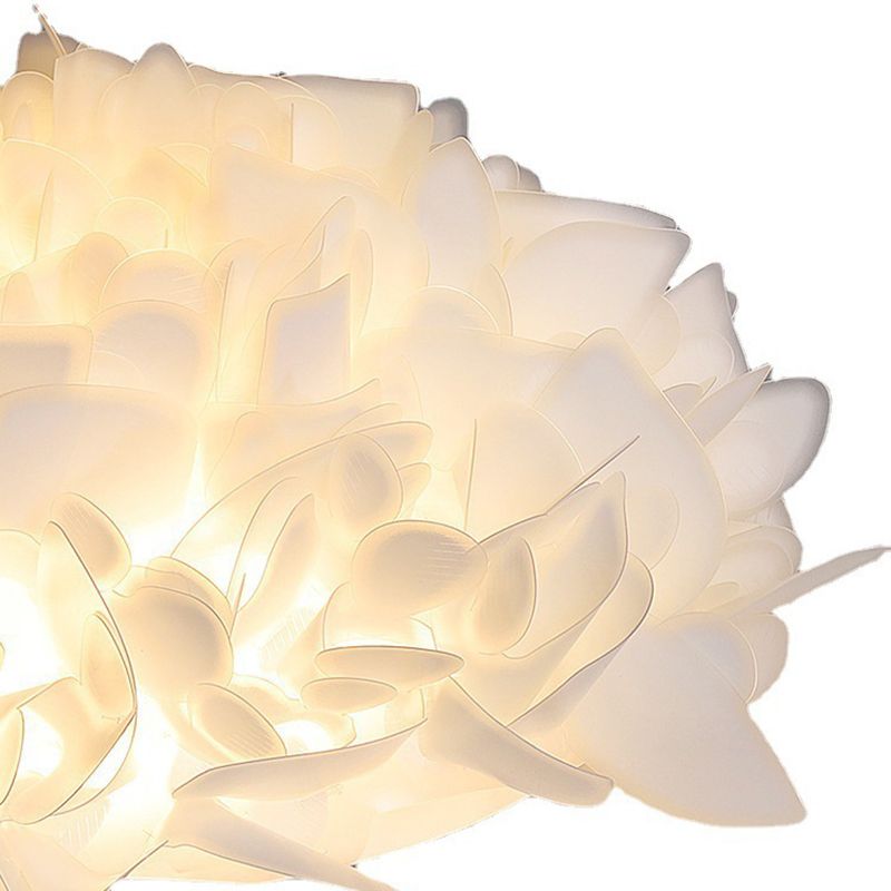 Modern Ceiling Lamp Creative LED Flush Mount Light Fixture with Plastic Shade for Bedroom