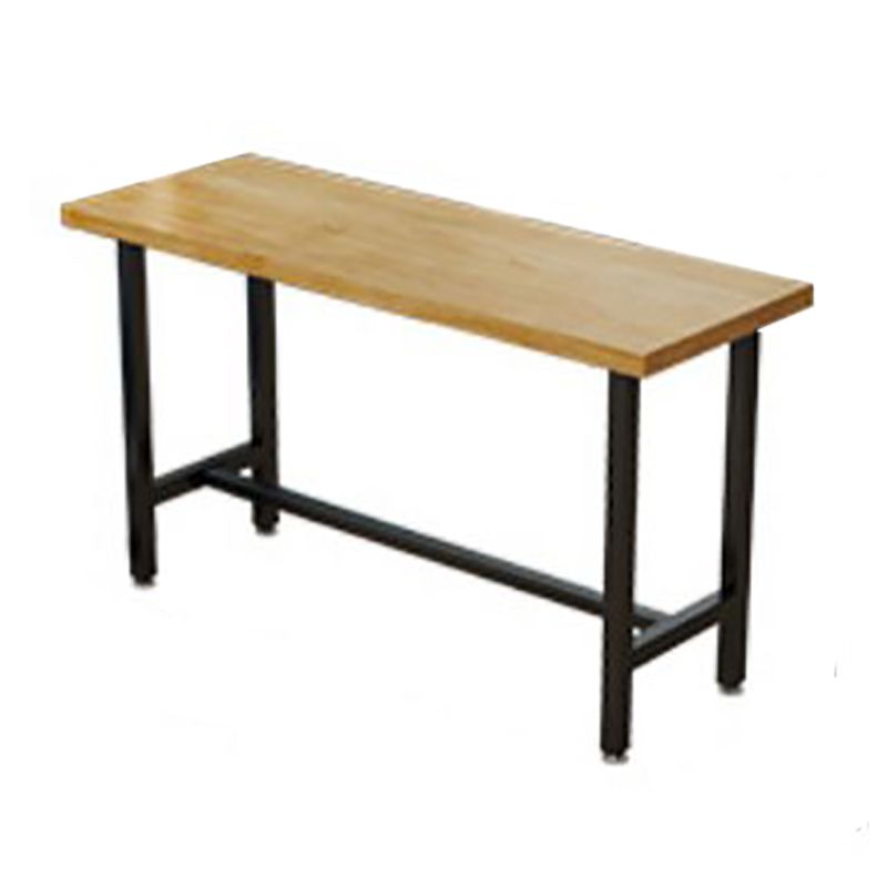 Industrial Rectangle Counter Table Wooden Counter Table for Restaurant