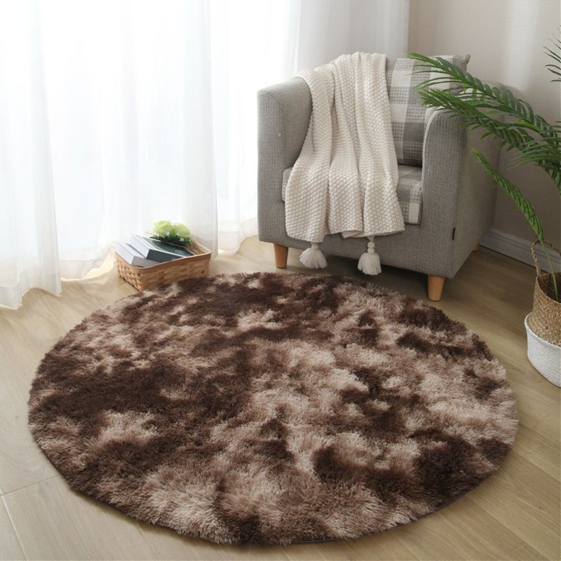Calming Tie Dye Printed Rug Multi Color Fluffy Rug Easy Care Anti-Slip Backing Area Carpet