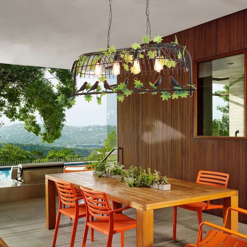 Creative Island Light Industrial Hanging Lighting Fixture for Dining Room