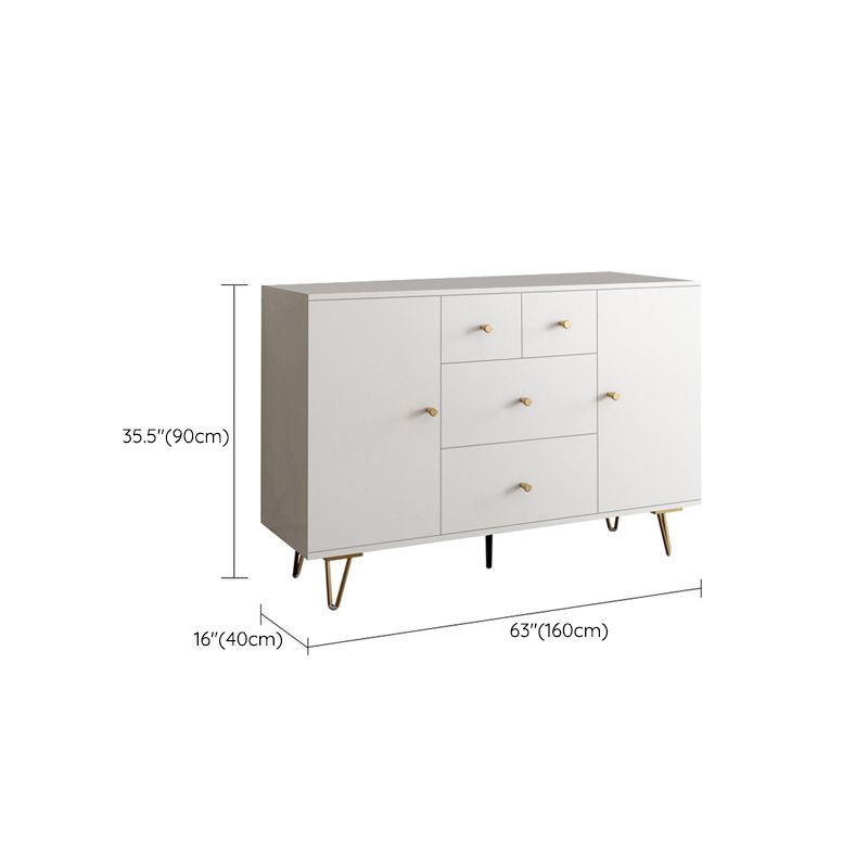 Glam Chest Bedroom Engineered Wood 16" Wide Storage Chest with Drawers
