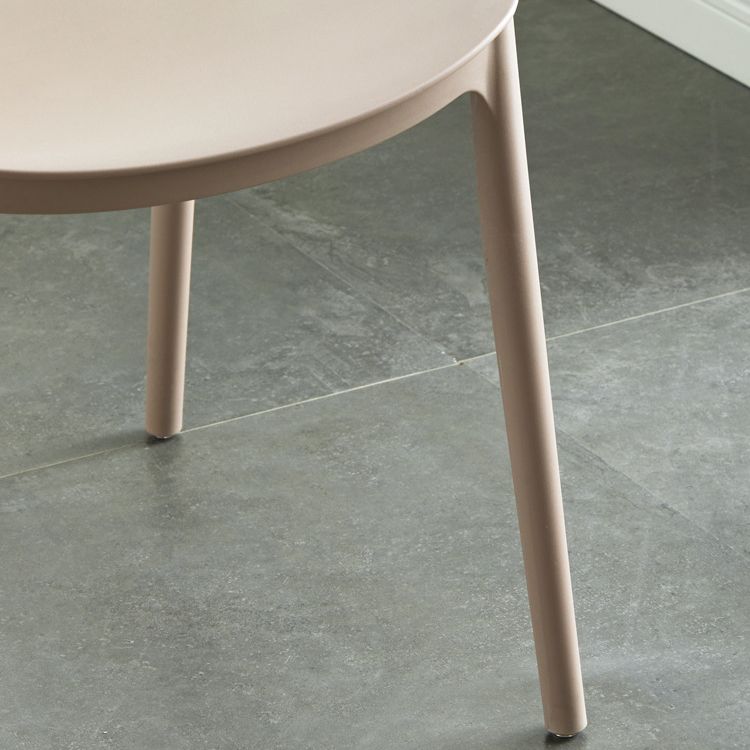Sedia da sala da pranzo contemporanea in plastica aperta sedia laterale impilabile