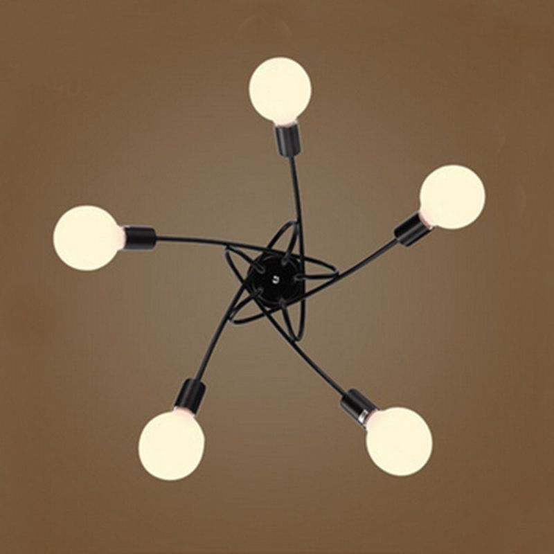 Accesorio de iluminación de techo de techo de curvatura de bobinado de bobinado esmerilado
