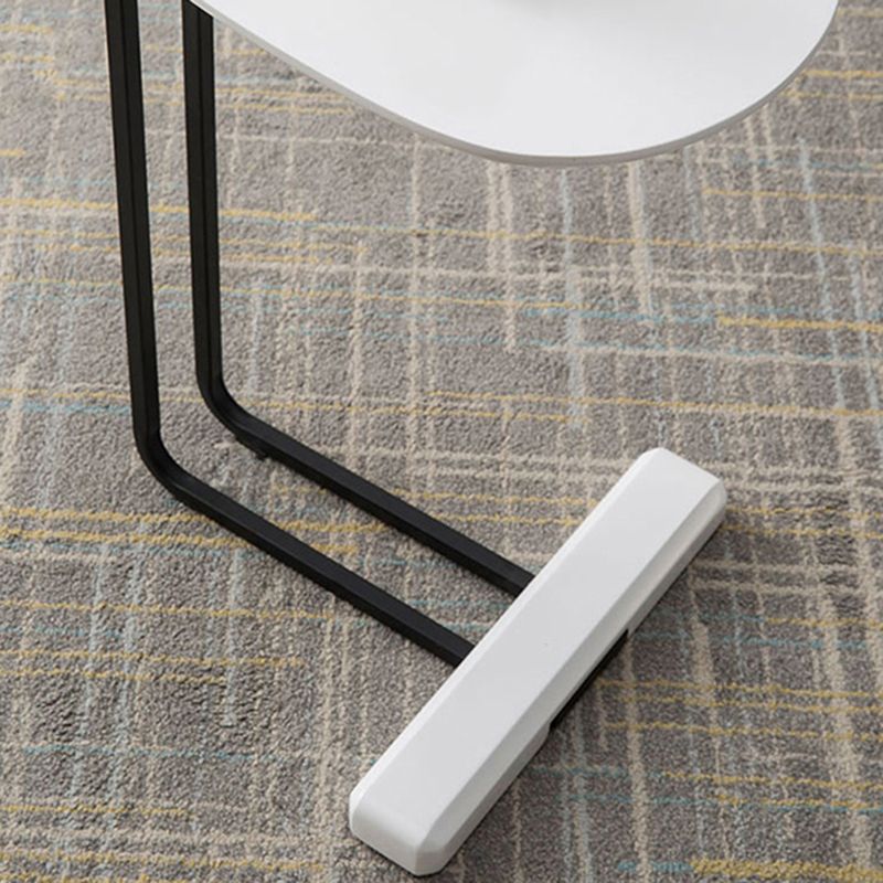 Modern C Corner Table Solid Wood Side End Table for Living Room