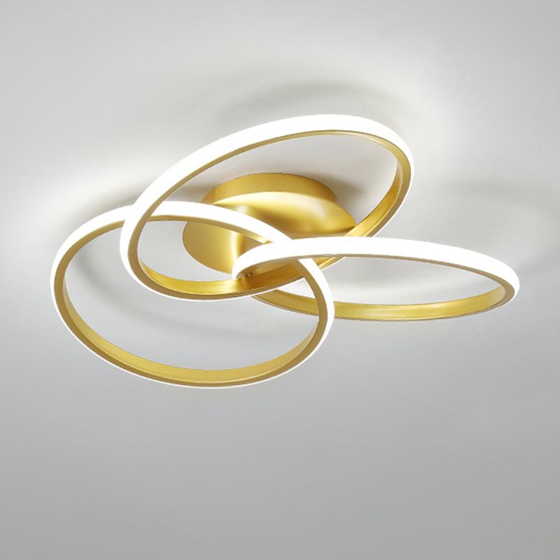 Metal Twist Semi-inbouw plafondlamp Minimalisme Slaapkamer Inbouwverlichtingsarmaturen