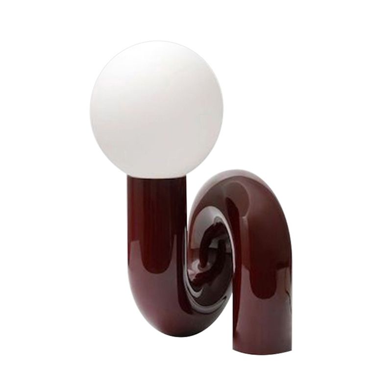 Verre de lampe à table mondiale moderne 1 lumière de table lumineuse