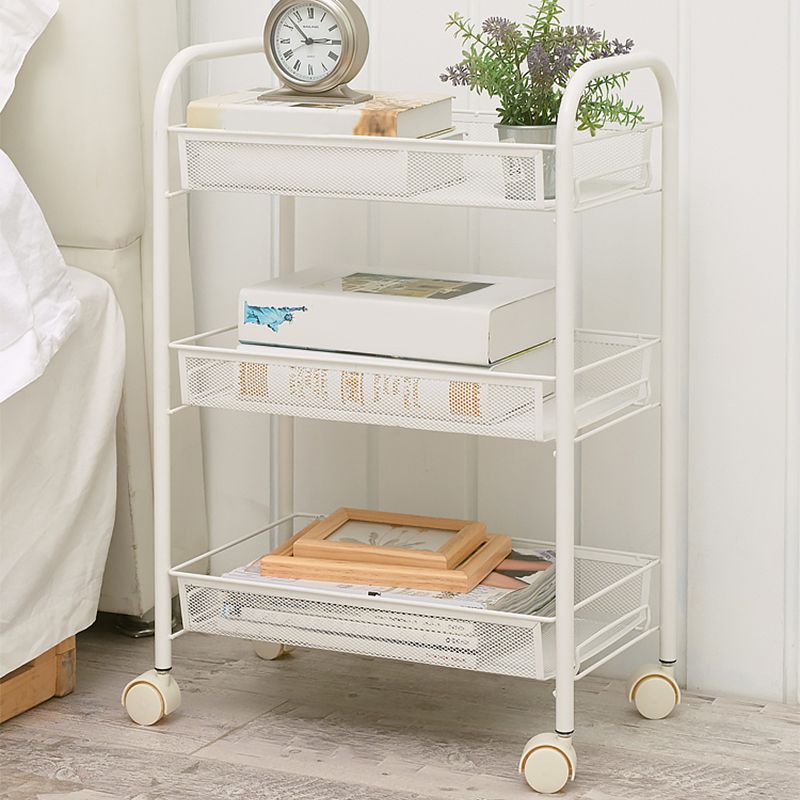 Standard Metal Bookshelf Contemporary Open Back Bookcase with Shelves