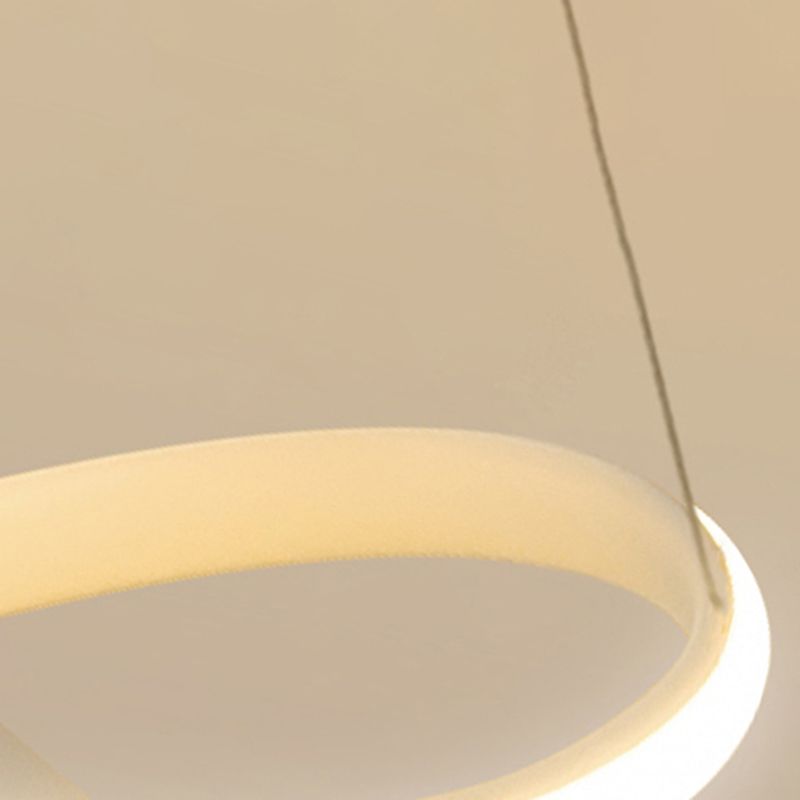 Plafonnier LED avec ligne géométrique, abat-jour en Silicone, lampe moderne à montage encastré pour chambre à coucher