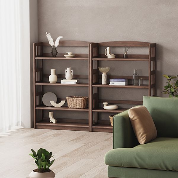 Industrial Closed Back Book Shelf Rubberwood Standard Kids Bookshelf