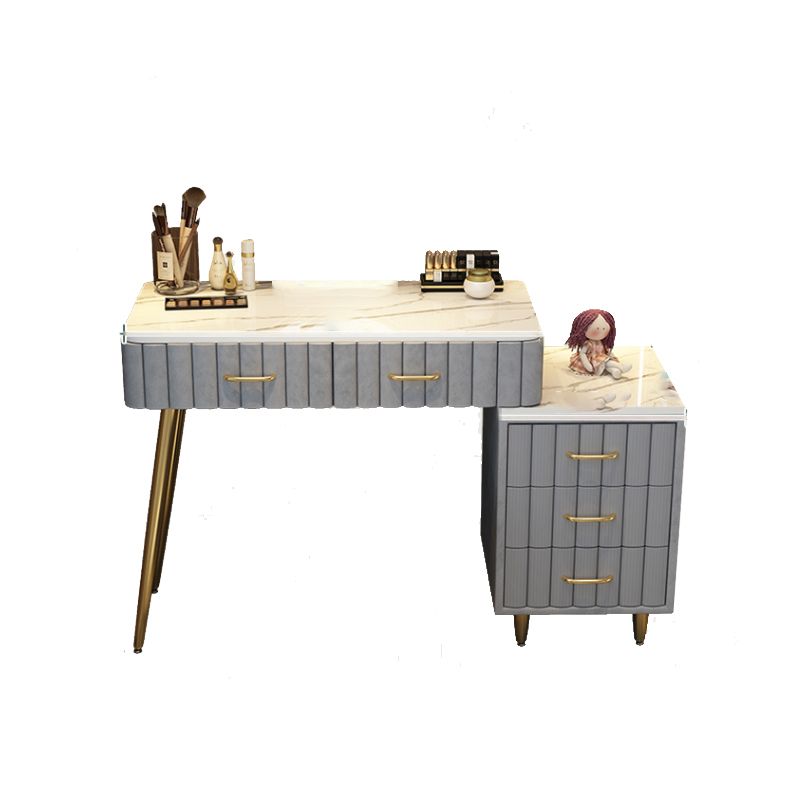 Lighted Mirror Makeup Vanity Luxurious Dressing Table Stool Set