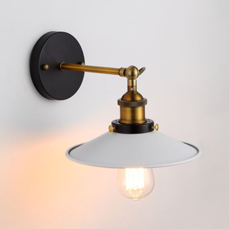 Metal Wall Mounted Lamp Industrial Cone Shape Sconce Light Fixture