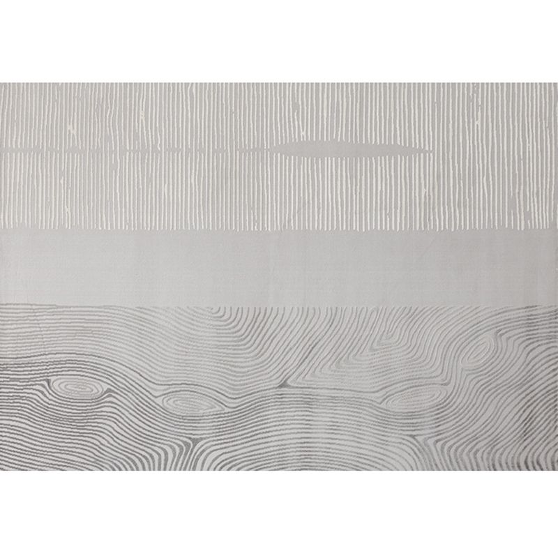 Grey Modern Area Carpet Polyester Stripe Pattern Rug Easy Care Area Rug for Home Decor