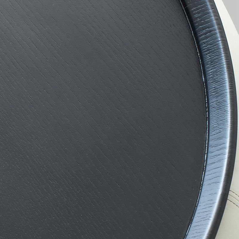 Round Modern Coffee Table White/Orange/Green Cocktail Table for Living Room