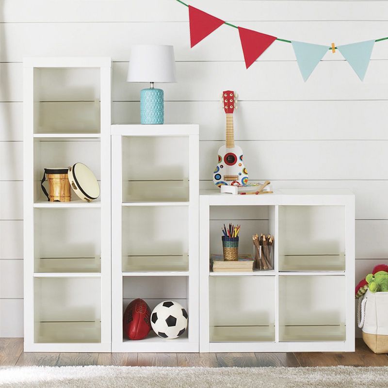 Standard Open Back Bookcase Engineered Wood Scandinavian Bookshelf (Drawers not Included)