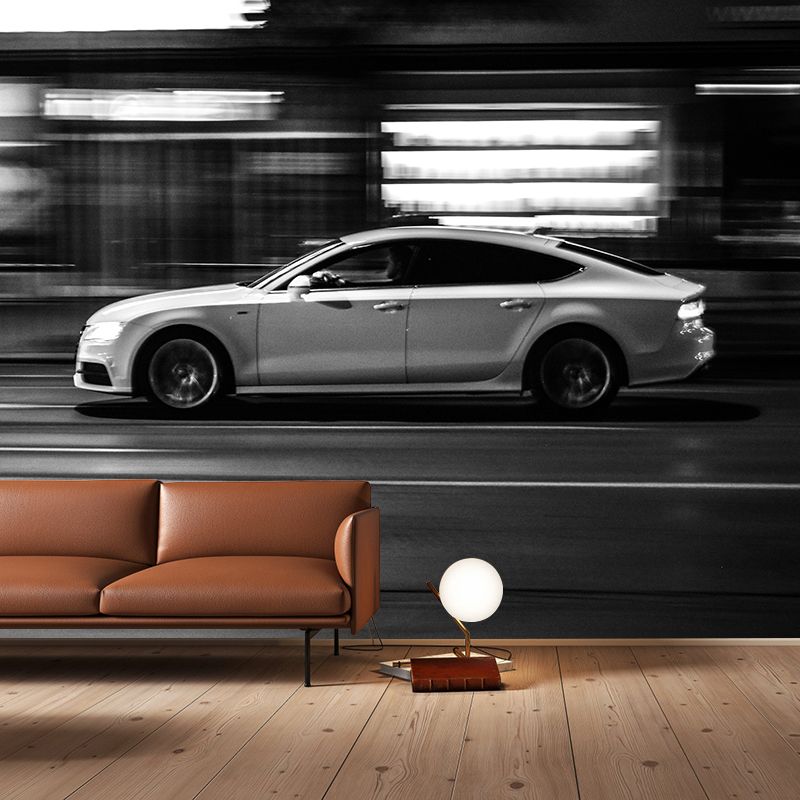 Industrial Transportation Mural Decal Customized Contemporary Wall Covering for Meeting Room