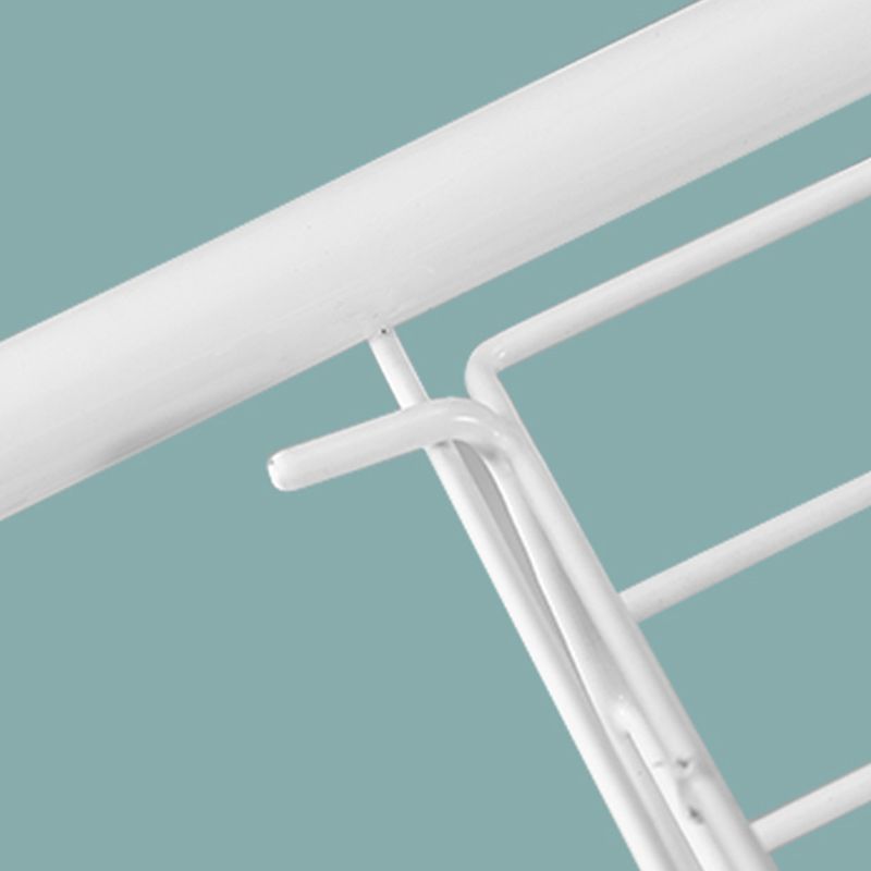 Industrial Metal Geometric Bookcase Open Back Bookcase with Wheels