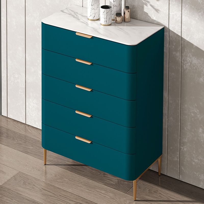 Glam Chest Engineered Wood Bedroom Storage Chest with Drawers