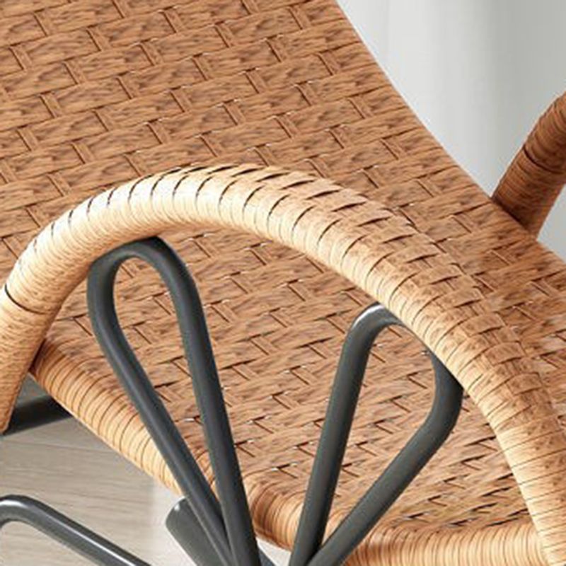 Modern Rattan Rocking Chair Woven Rope Rocker Chair for Drawing Room