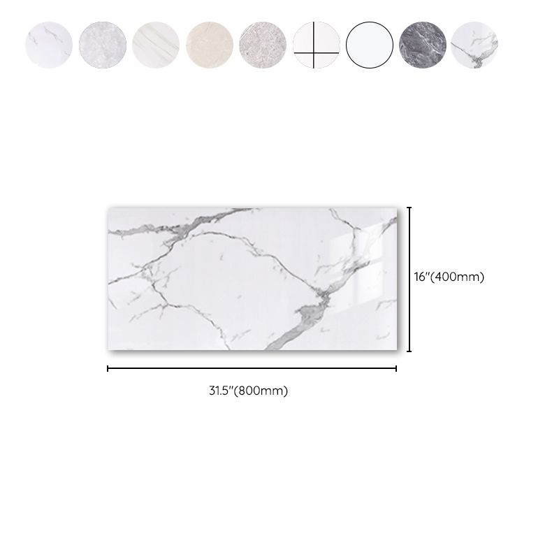 Scratch Resistant Tile PVC Singular Peel & Stick Tile for Kitchen Backsplash Wall