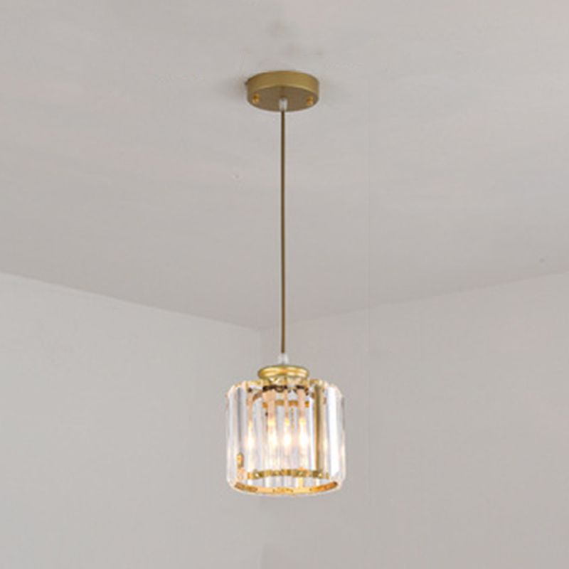 Modern Style Geometry Shape Hanging Lights Crystal Hanging Light Fixtures