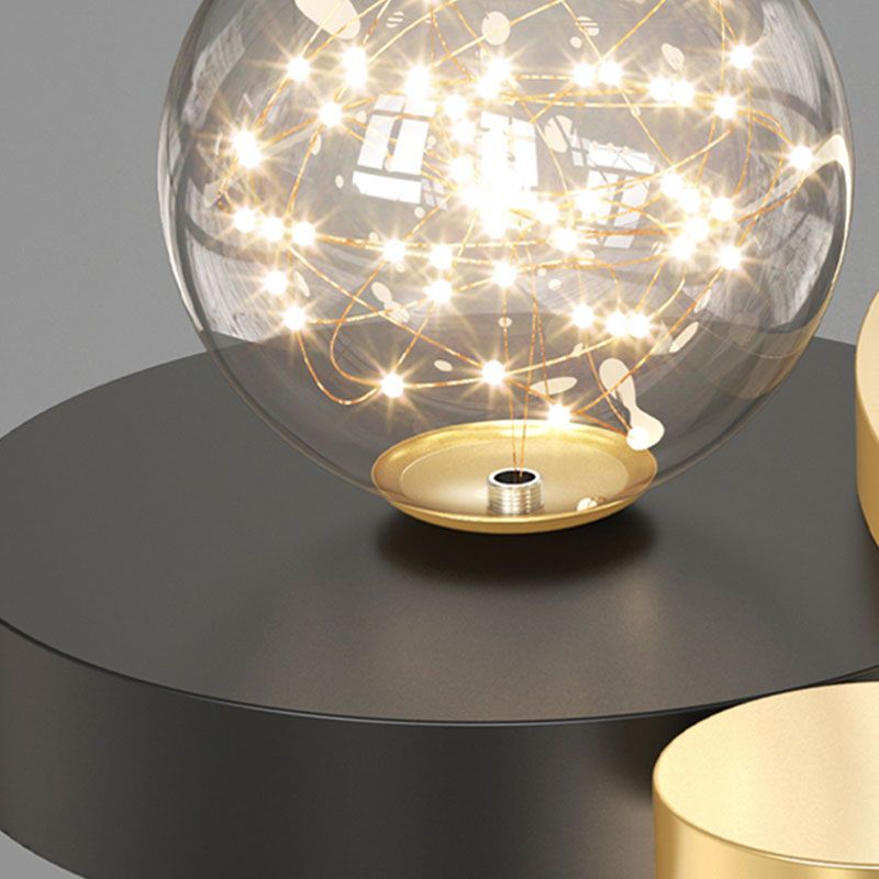 Ronde schaduw multi-lights inbouw moderne inbouw plafondverlichtingsarmatuur in goud