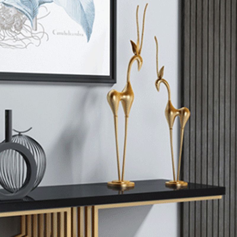 11" Wide Stone Glam Accent Table Rectangle Console Sofa Table