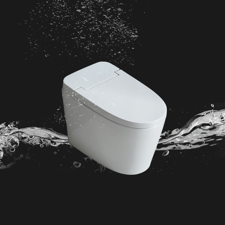 Siphon Jet Elongated Toilet Bowl Modern Flush Toilet With Seat for Bathroom