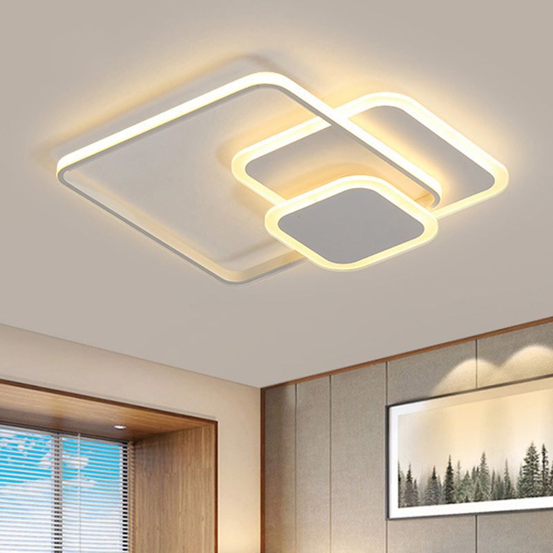 Cirkel inbouwverlichting Acryl Moderne eenvoud Inbouwplafondverlichtingsarmaturen voor slaapkamer