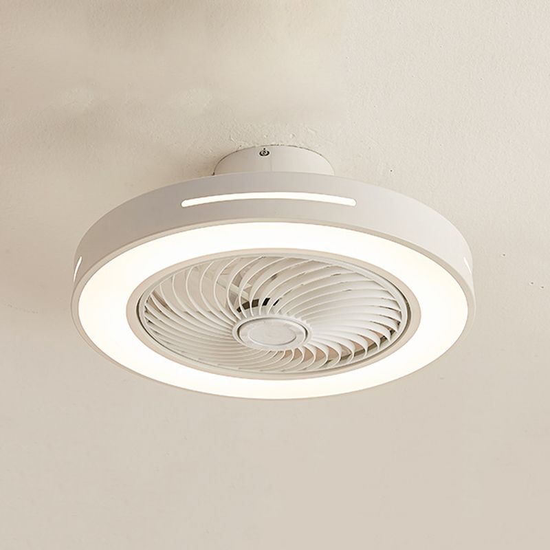 Modern LED Ceiling Fan Light 1-Light Ceiling Mount Lamp with Acrylic Shade for Bedroom