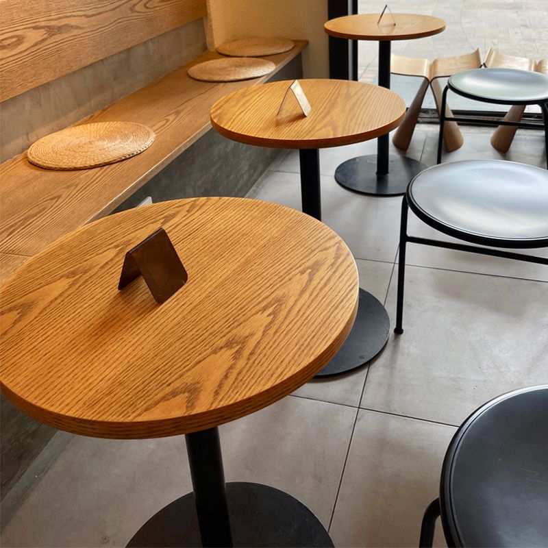 Pedestal Base Dining Site Table Industrial Style Dining Room Collection for Home