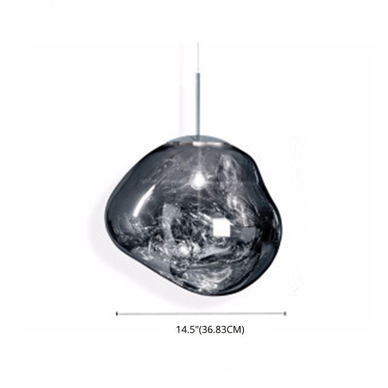 Luci a soffitto appeso a roccia Mid-secolo creatività moderna di vetro soffiato a sospensione a sospensione per il ristorante