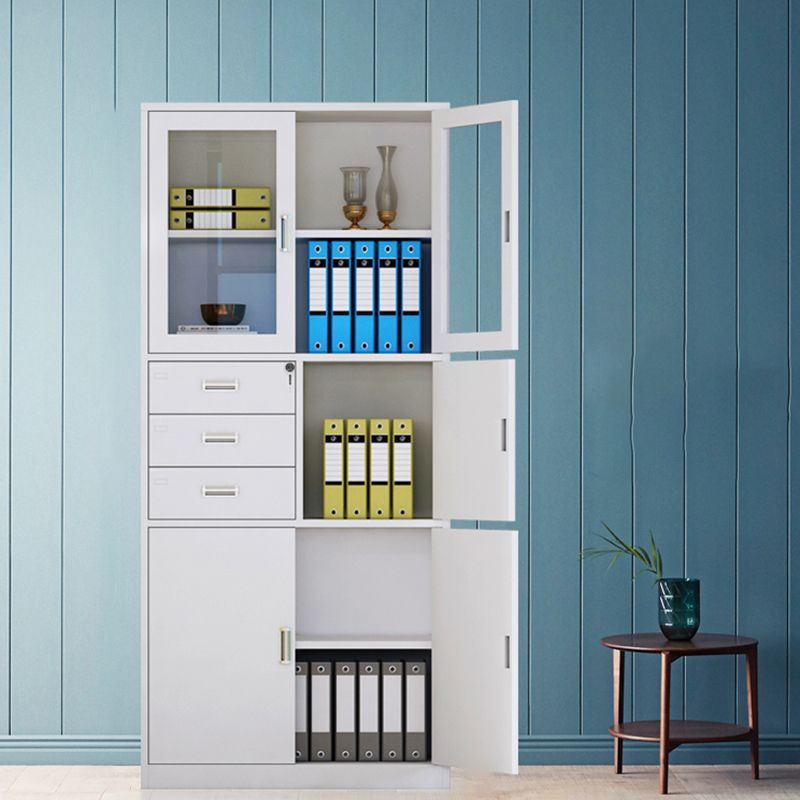 Glass File Cabinet Contemporary Storage Shelves Locking File Cabinet