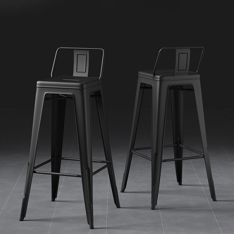 Industrial Style Metal Bar Stool Backrest Counter Stool for Restaurant and Bristol